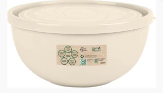 Салатник Plast Team Galaxy с крышкой 2,5л молочный туман